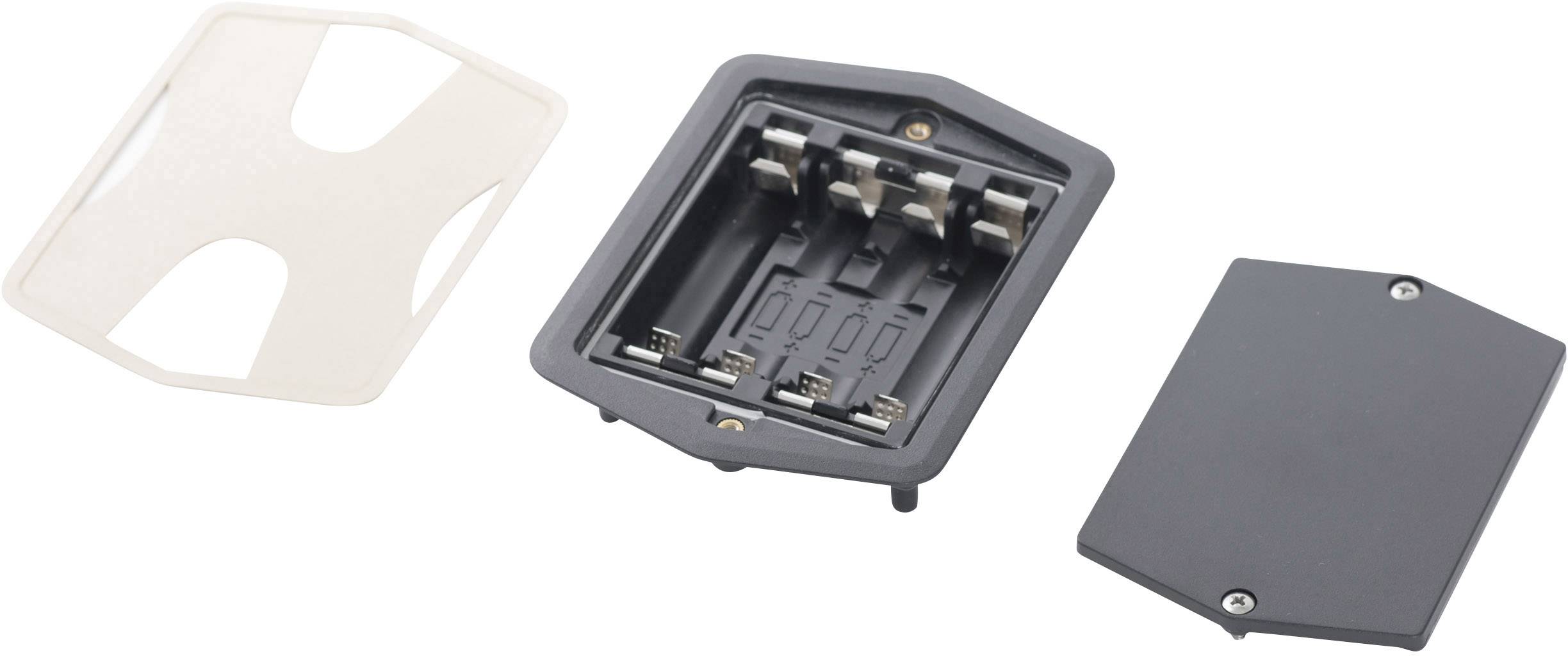 Support de pile 4x LR6 (AA) Bopla 58417024 raccordement à souder (L x l x H) 105 x 79 x 22 mm