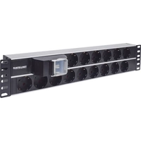 Intellinet 714051 19 pouces Multiprise 2 UH prise à contact de protection noir Intellinet 714051 19 pouces Multiprise 2 UH prise à contact de protection noir