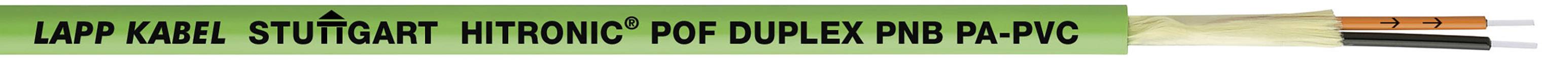 LAPP 28052002/100 Fibre optique plastique Hitronic POF 980/1000 µ Duplex vert 100 m