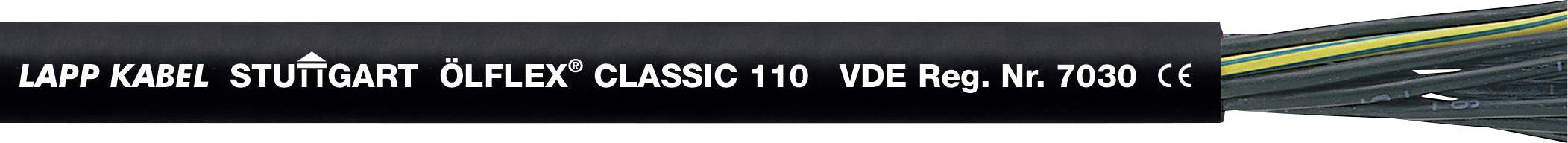 LAPP ÖLFLEX® CLASSIC 110 BK Câble de commande 4 G 4 mm² noir 1119916/100 100 m