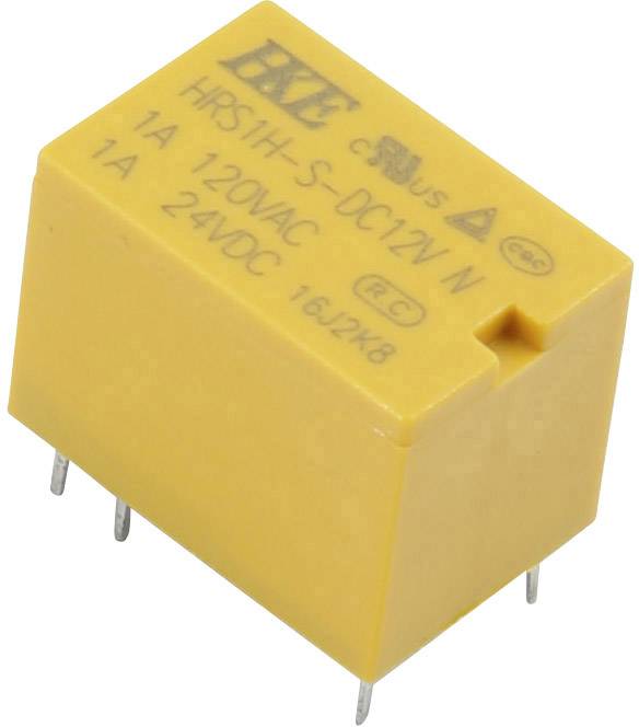 HKE HRS1H-S-DC12V Relais pour circuits imprimés 12 V/DC 3 A 1 inverseur (RT)