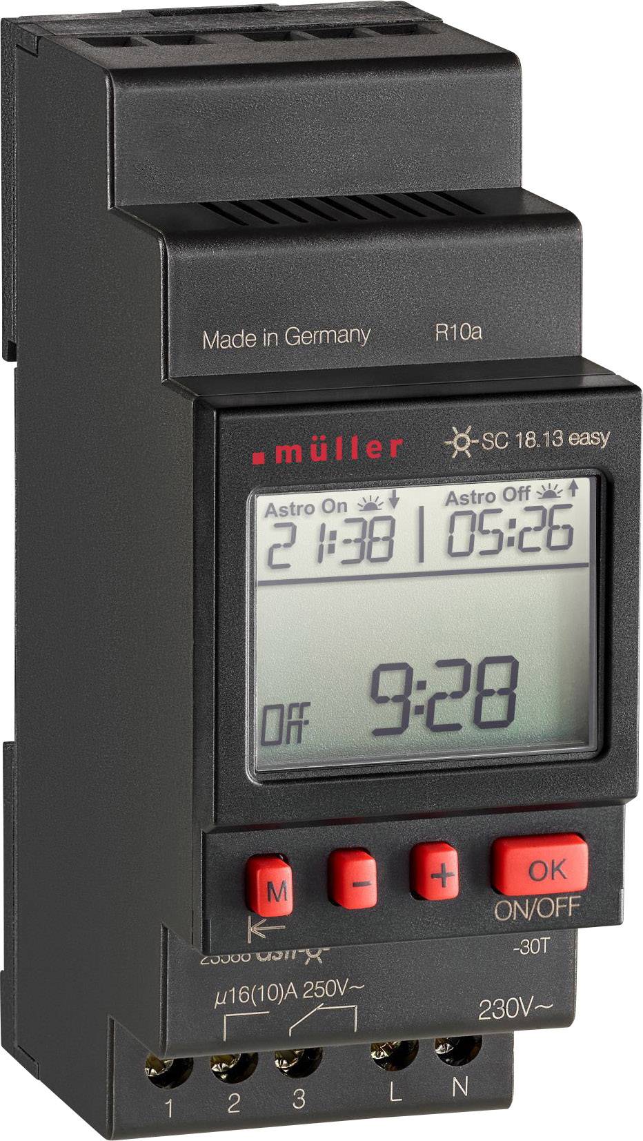 Müller SC 18.13 easy 230V 50-60Hz Programmateur horaire pour rail numérique 230 V/AC 4000 W