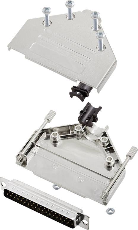 Kit embase SUB-D mâle Nombre de pôles: 37 encitech DTPK-M-37-DBP-K 6355-0030-04 180 ° fût à souder 1 set