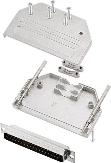 Kit embase SUB-D mâle Nombre de pôles: 37 encitech DTZI37-DMP-K 6355-0077-24 180 ° fût à souder 1 set