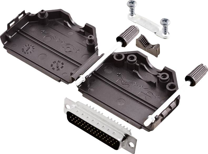 Kit embase SUB-D mâle Nombre de pôles: 44 encitech DPPK25-BK-HDP44-K 6355-0011-03 180 ° fût à souder 1 set