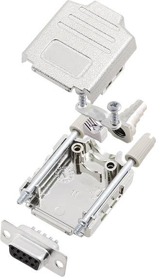 Kit embase SUB-D femelle Nombre de pôles: 9 encitech DPPK09-M-DBS-K 6355-0004-11 180 ° fût à souder 1 set