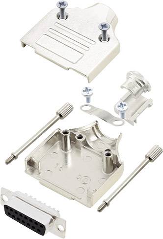 Kit embase SUB-D femelle Nombre de pôles: 15 encitech MHDM-15-DBS-K 6355-0005-12 180 ° fût à souder 1 set