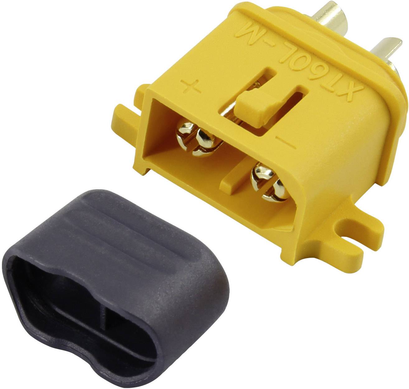 Reely 1509168 Fiche mâle pour batterie XT60L doré(e) 1 pc(s)