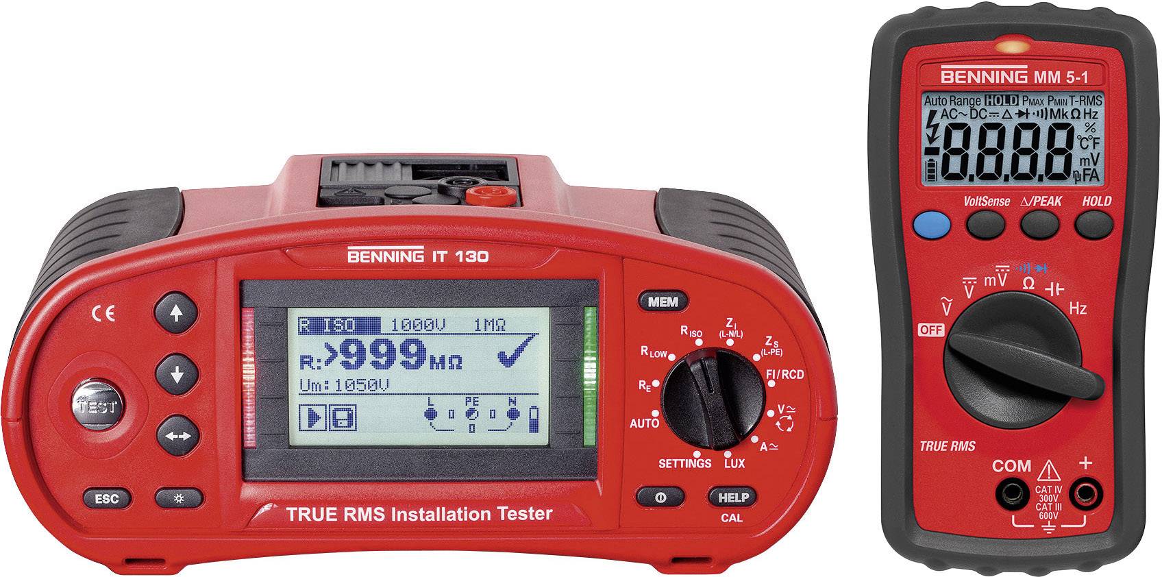 Benning IT 130 + MM 5-1 Testeur d'installation Norme VDE 0100, 0105
