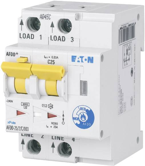Eaton 187226 Disjoncteur contre l'incendie 2 pôles 25 A 0.03 A 230 V/AC 1 pc(s)