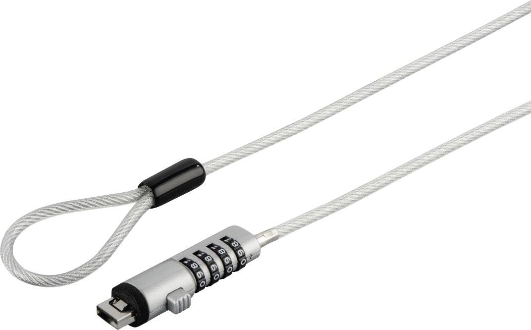 Hama Antivol pour ordinateur portable fermeture à combinaison 40 mm USB-Notebookschloss mit Zahlenkombination