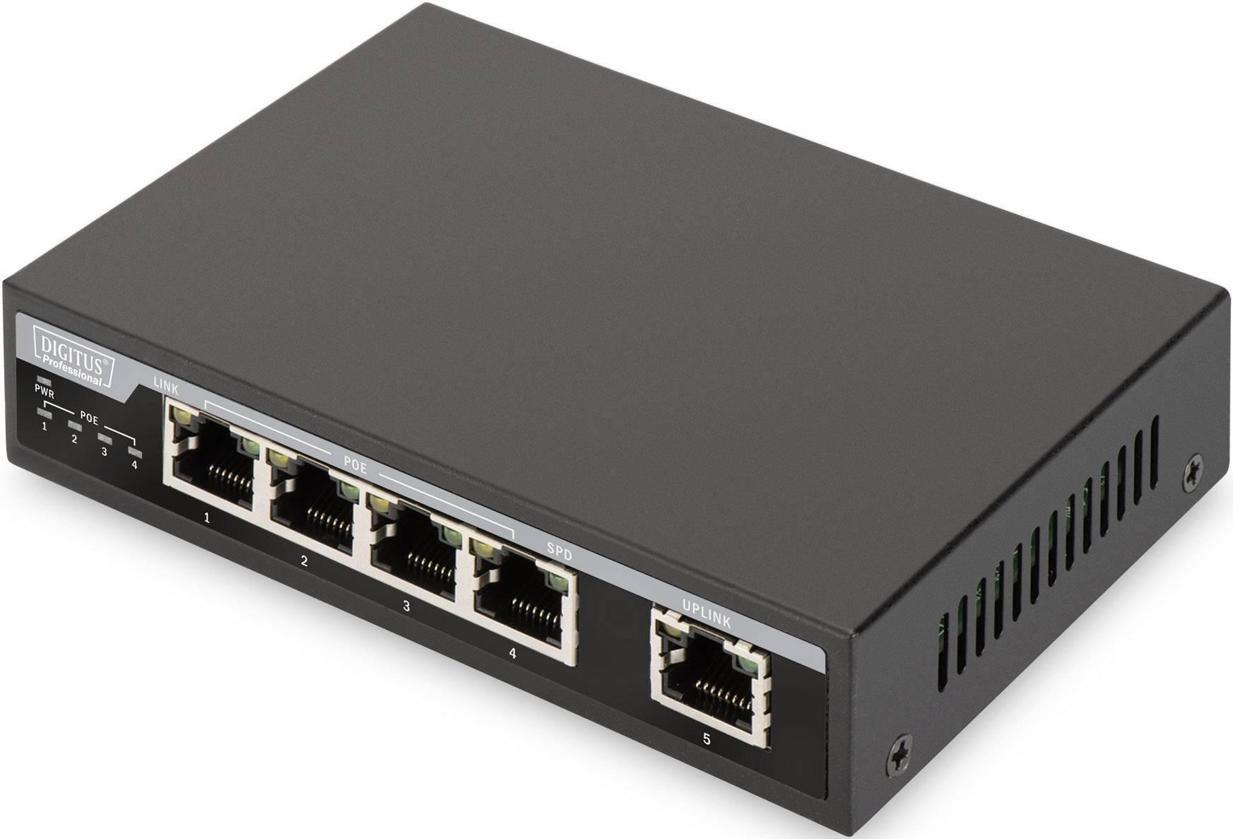Digitus DN-95320 Switch réseau 4 ports 100 MBit/s fonction PoE