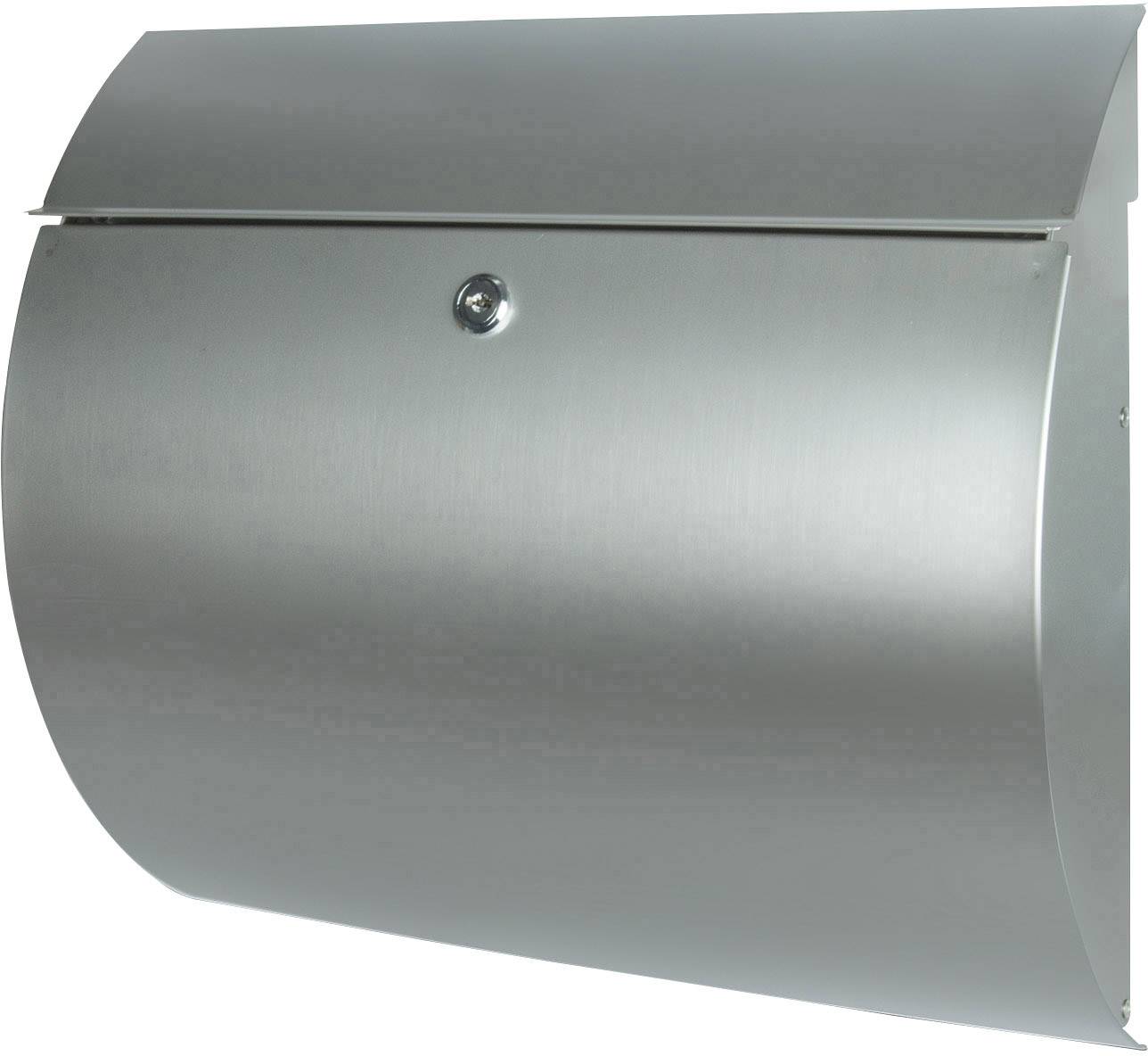 Burg Wächter 38640 TOSCANA 3856 Ni Boîte aux lettres acier inoxydable argent avec serrure à clé