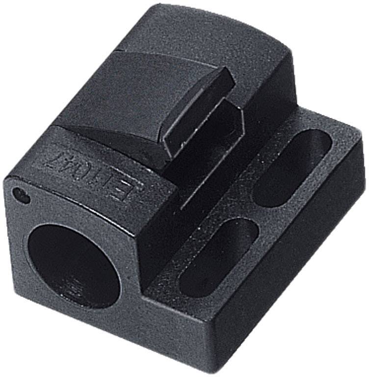 Bride de fixation avec butée Pepperl+Fuchs BF 12-F noir 1 pc(s)