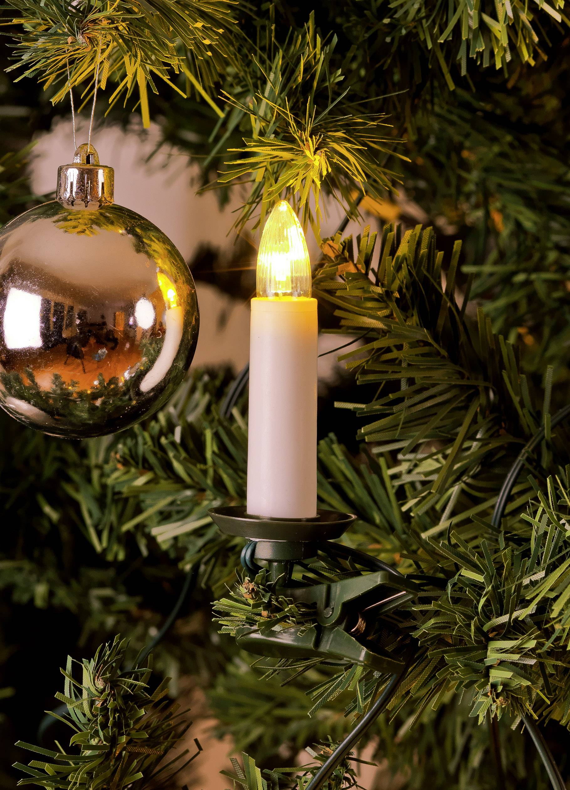 Konstsmide 1009-020 Eclairage pour arbre de Noël pour l'intérieur sur secteur Nombre de lumière 35 LED blanc chaud Longueu