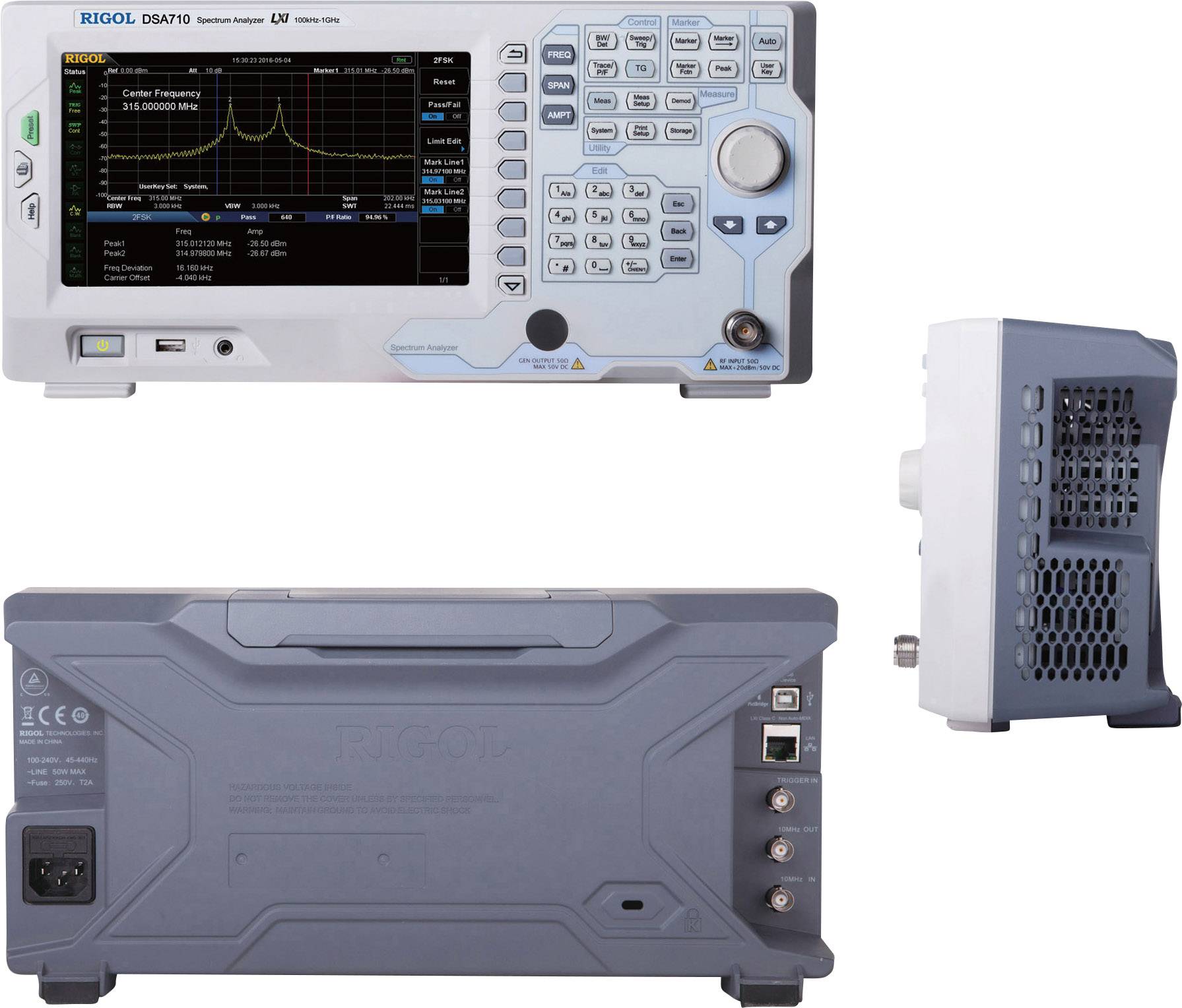 Rigol DSA710 d'usine (sans certificat)