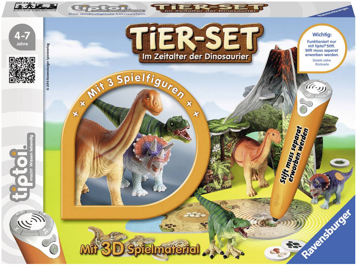 Ravensburger tiptoi® Tier-Set Zeitalter der Dinosaurier