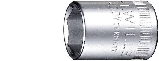 Clé à douille hexagonale en métal avec marquage 'Stahlwille Alloy Germany', forme cylindrique, sur fond blanc.