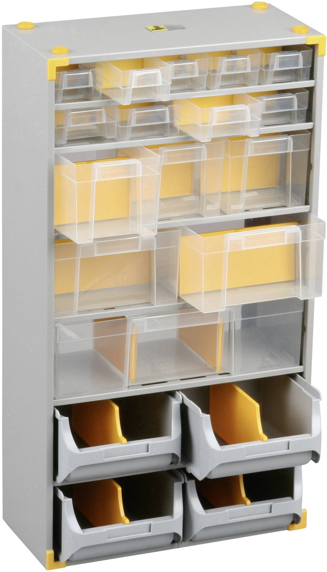 Allit Casier de rangement (L x l x H) 300 x 165 x 565 mm Nombre de compartiments: 19 Contenu 1 pc(s)