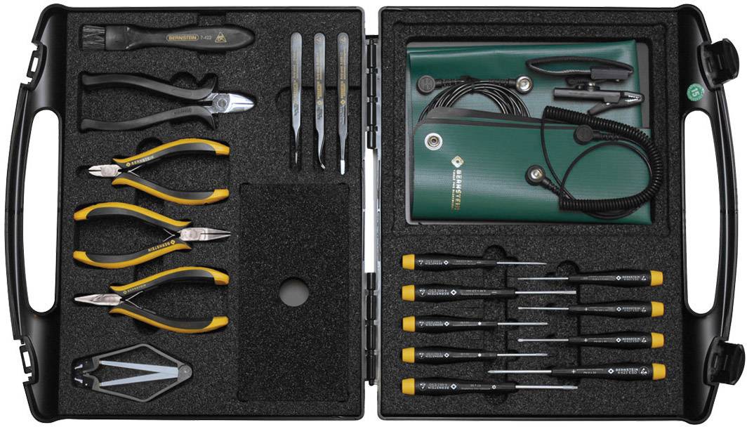 Bernstein Tools TRENDY C 2282 ESD Jeu d'outils en valise 18 pièces