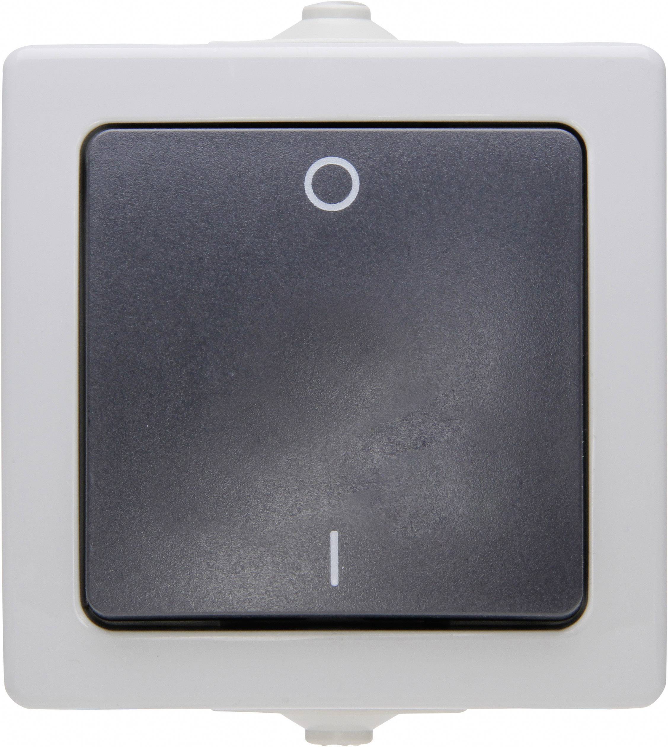 Interrupteur Kopp 565256009 Nautic gris