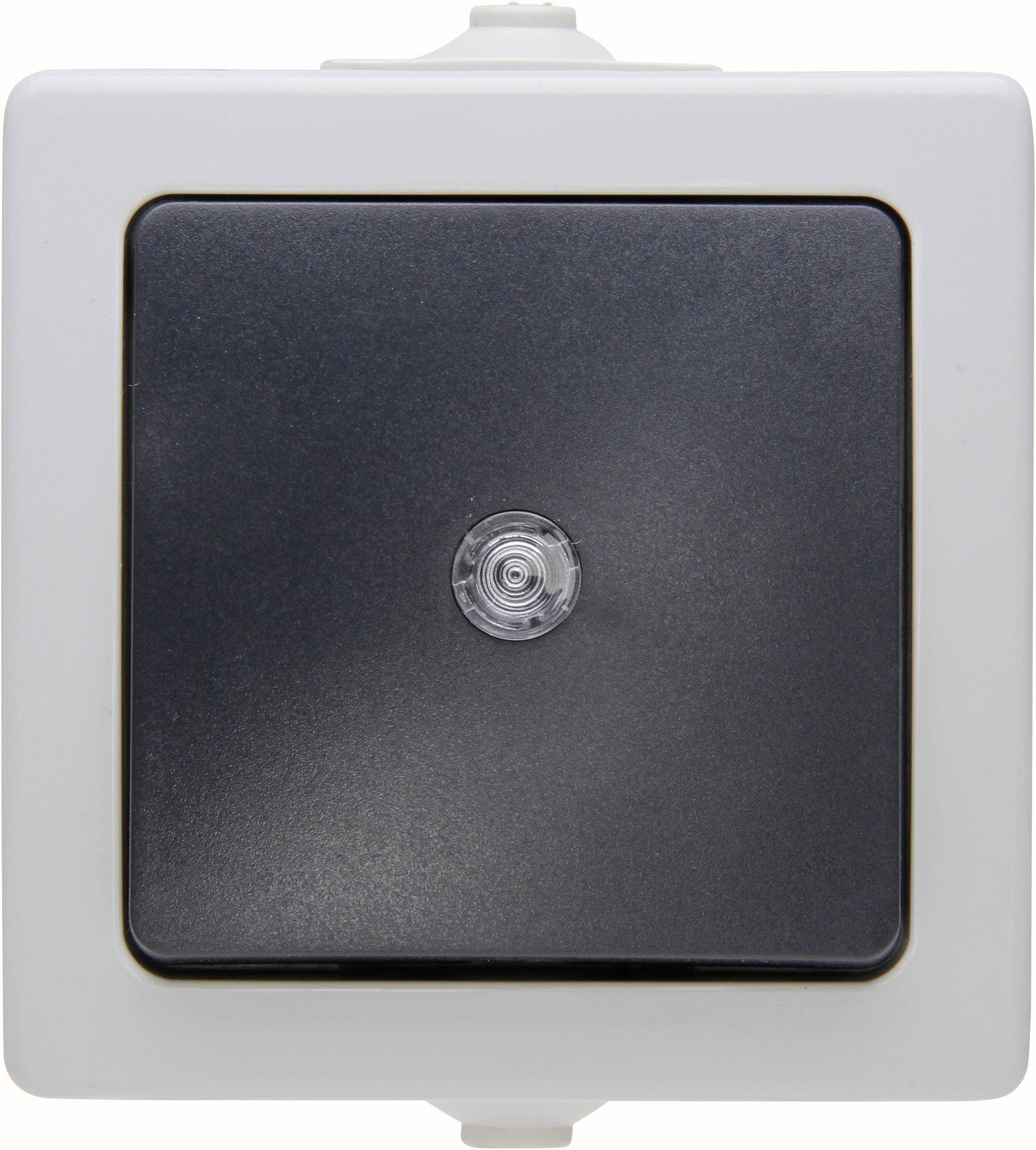 Bouton-poussoir Kopp 566356003 Nautic gris