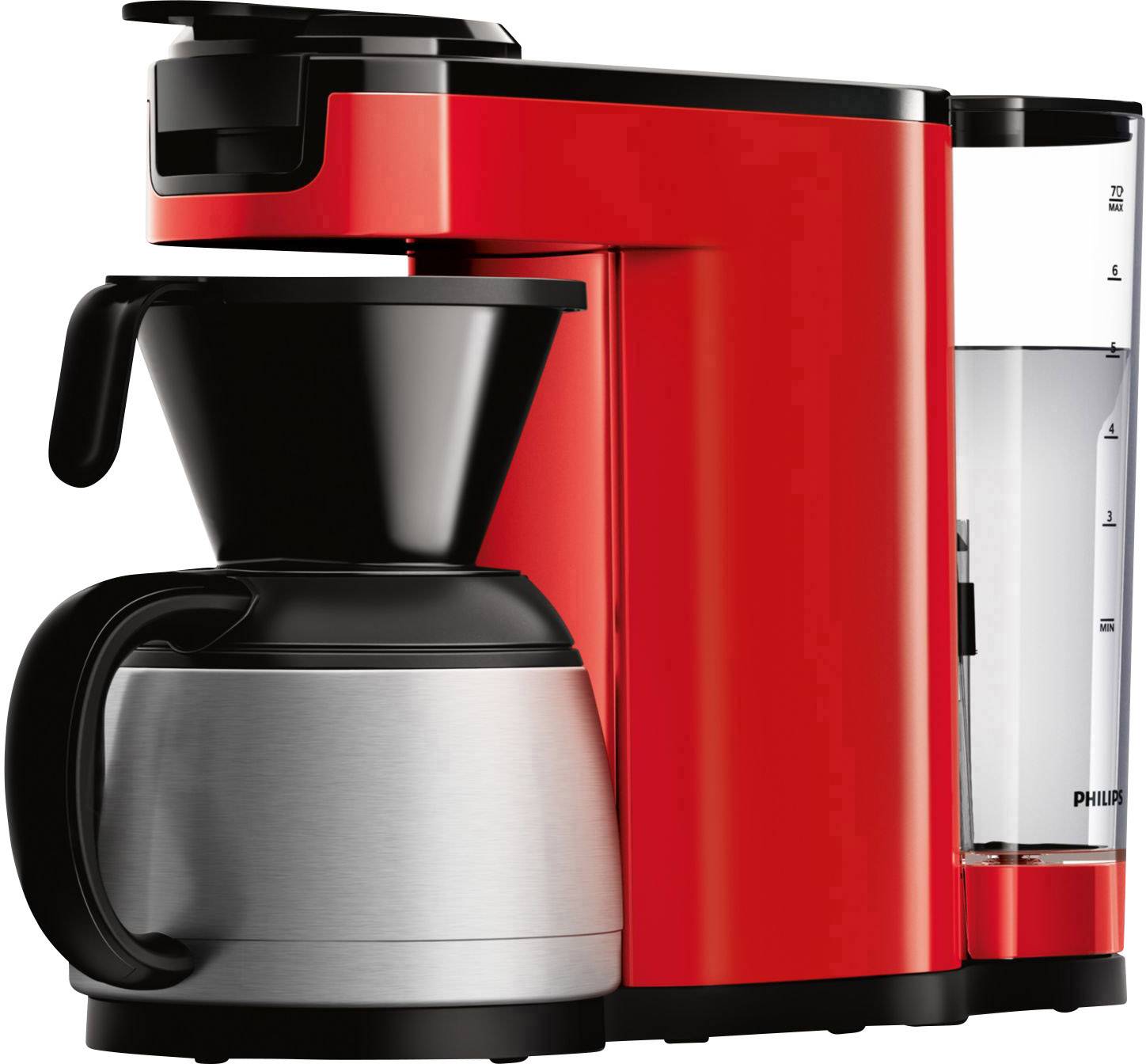 SENSEO® New Switch HD6592/80 Machine à café à dosettes rouge avec fonction café filtre