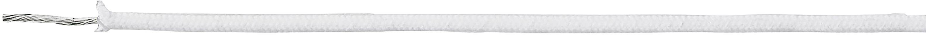 Helukabel 47003 Fil pour hautes températures SiF/GL 1 x 0.75 mm² blanc Marchandise vendue au mètre