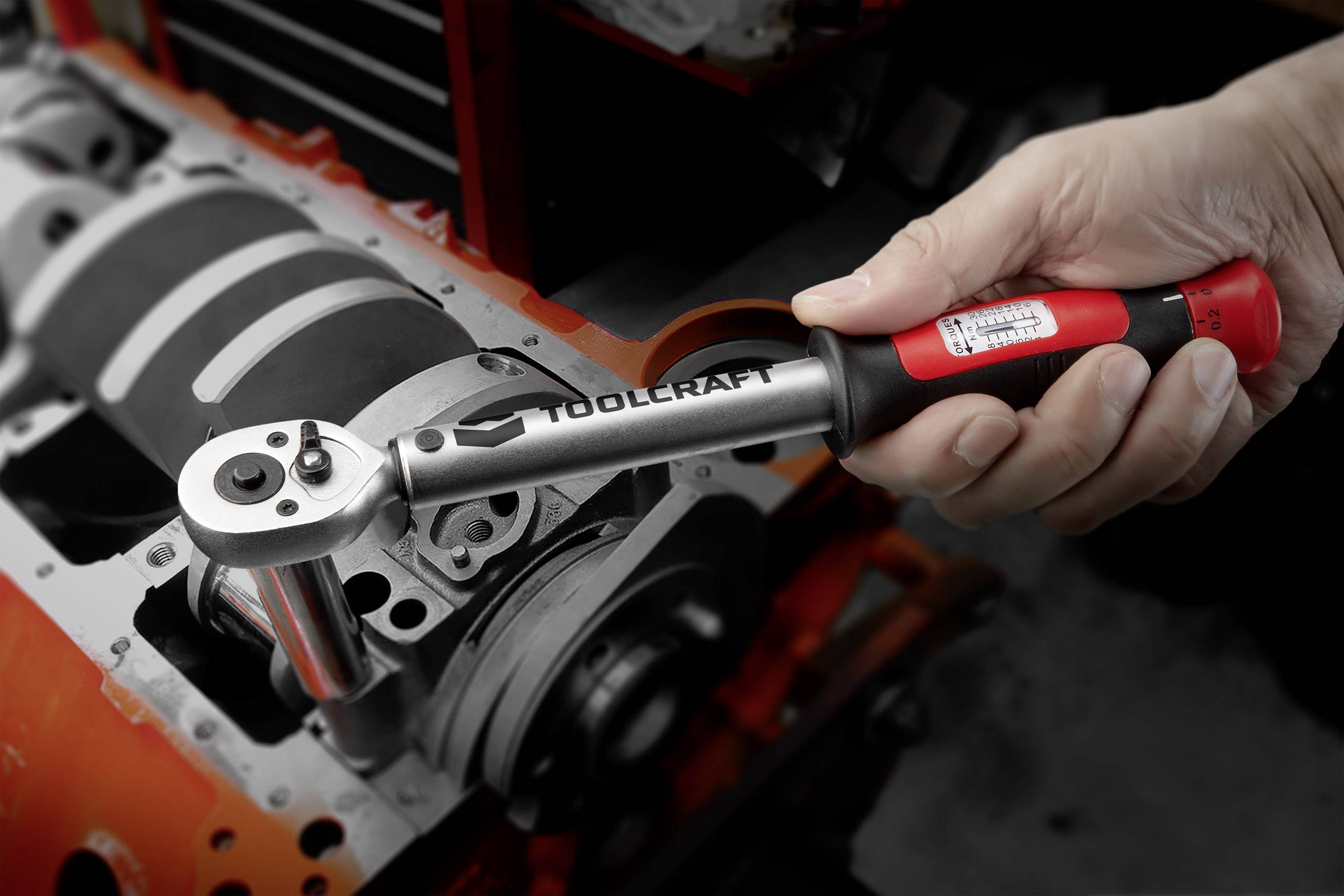 TOOLCRAFT 1525064 Clé dynamométrique 1/4" (6.3 mm) 3 - 15 Nm