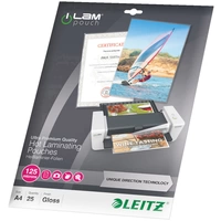 Feuille de plastification Leitz i-Lam Pouch 7482 DIN A4 125 micron brillant 25 pc(s) Feuille de plastification Leitz i-Lam Pouch 7482 DIN A4 125 micron brillant 25 pc(s)