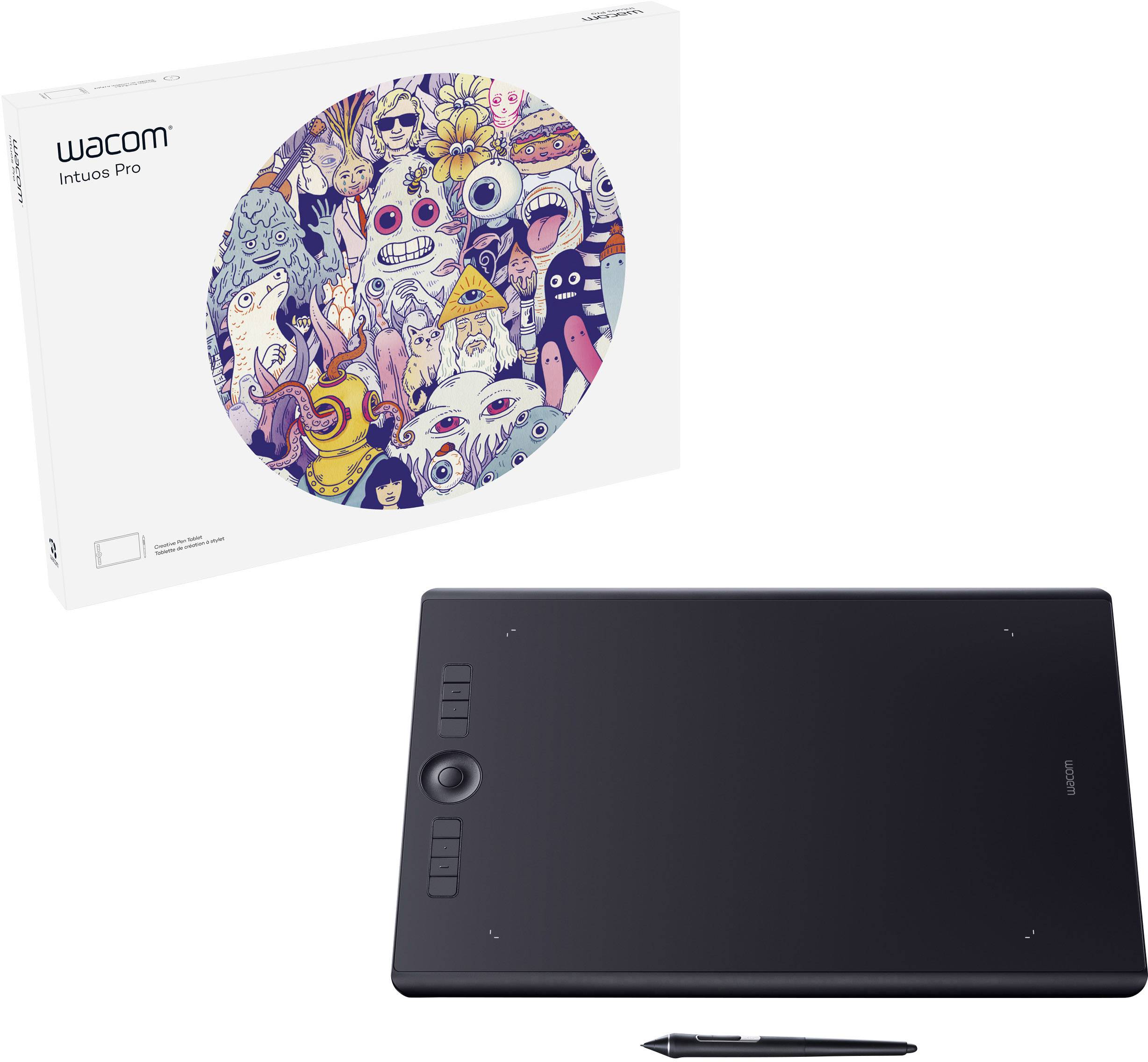 Tablette à stylet créative Bluetooth Wacom Intuos Pro L noir