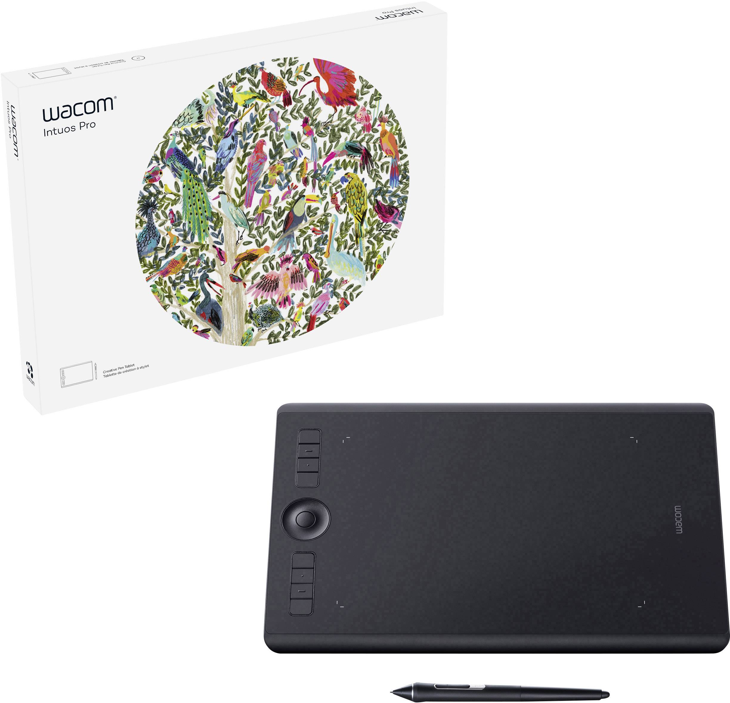 Tablette à stylet créative Bluetooth Wacom Intuos Pro M noir