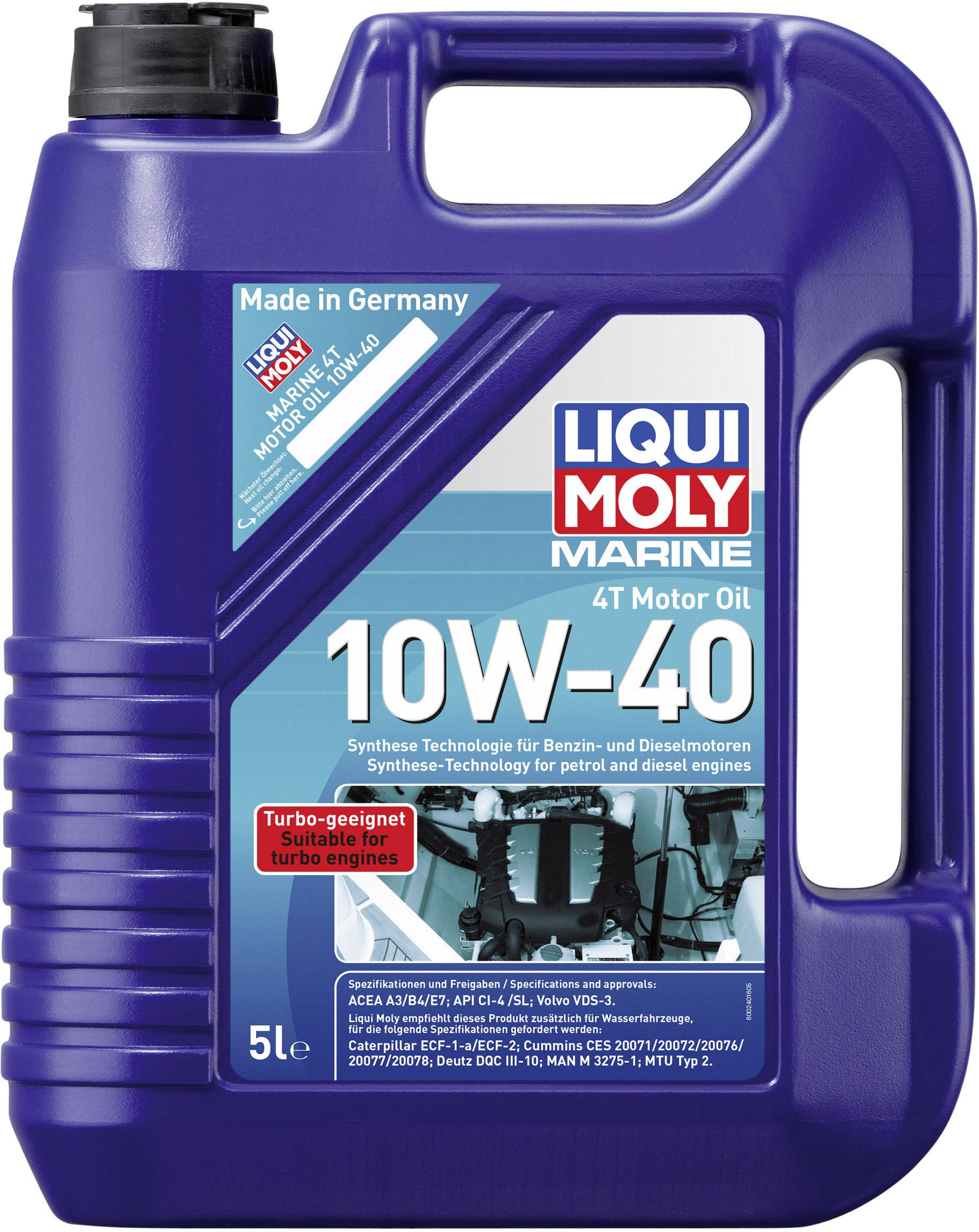 Liqui Moly Marine 4T 10W-40 25013 Huile pour moteur 5 l