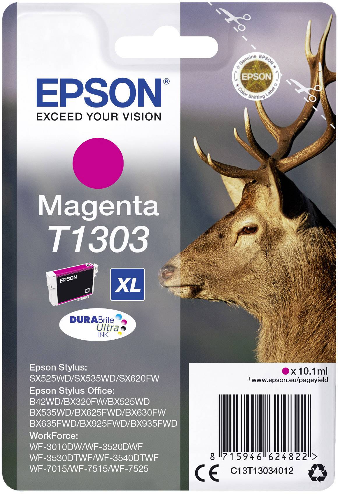 Epson Encre T1303 d'origine magenta C13T13034012