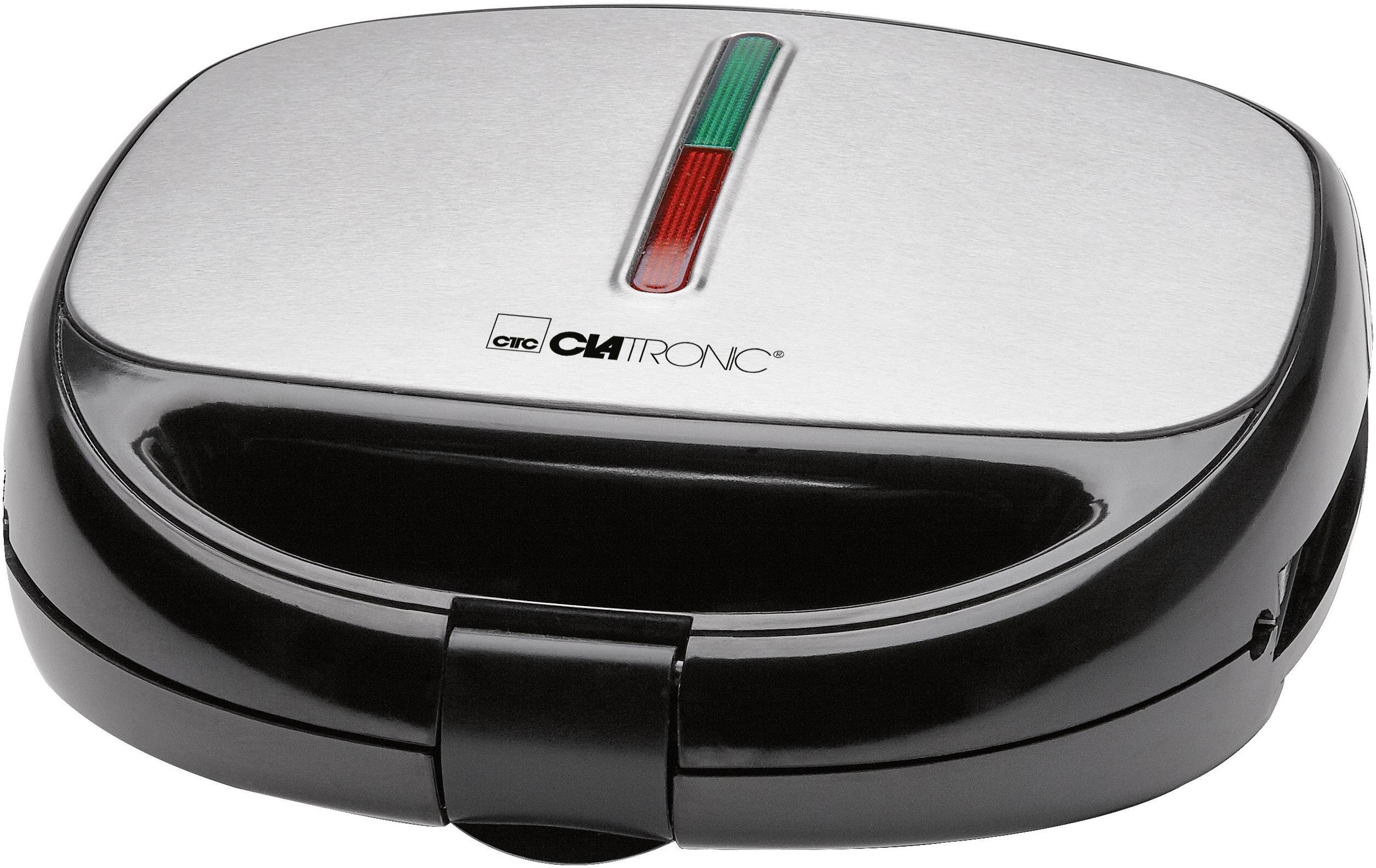 Clatronic ST/WA 3670 Gaufrier plaques interchangeables noir, acier inoxydable