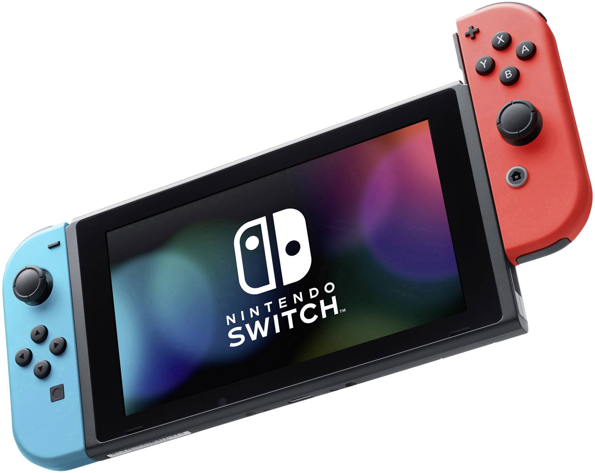 Nintendo Console Nintendo Switch gris, bleu fluorescent, rouge néon