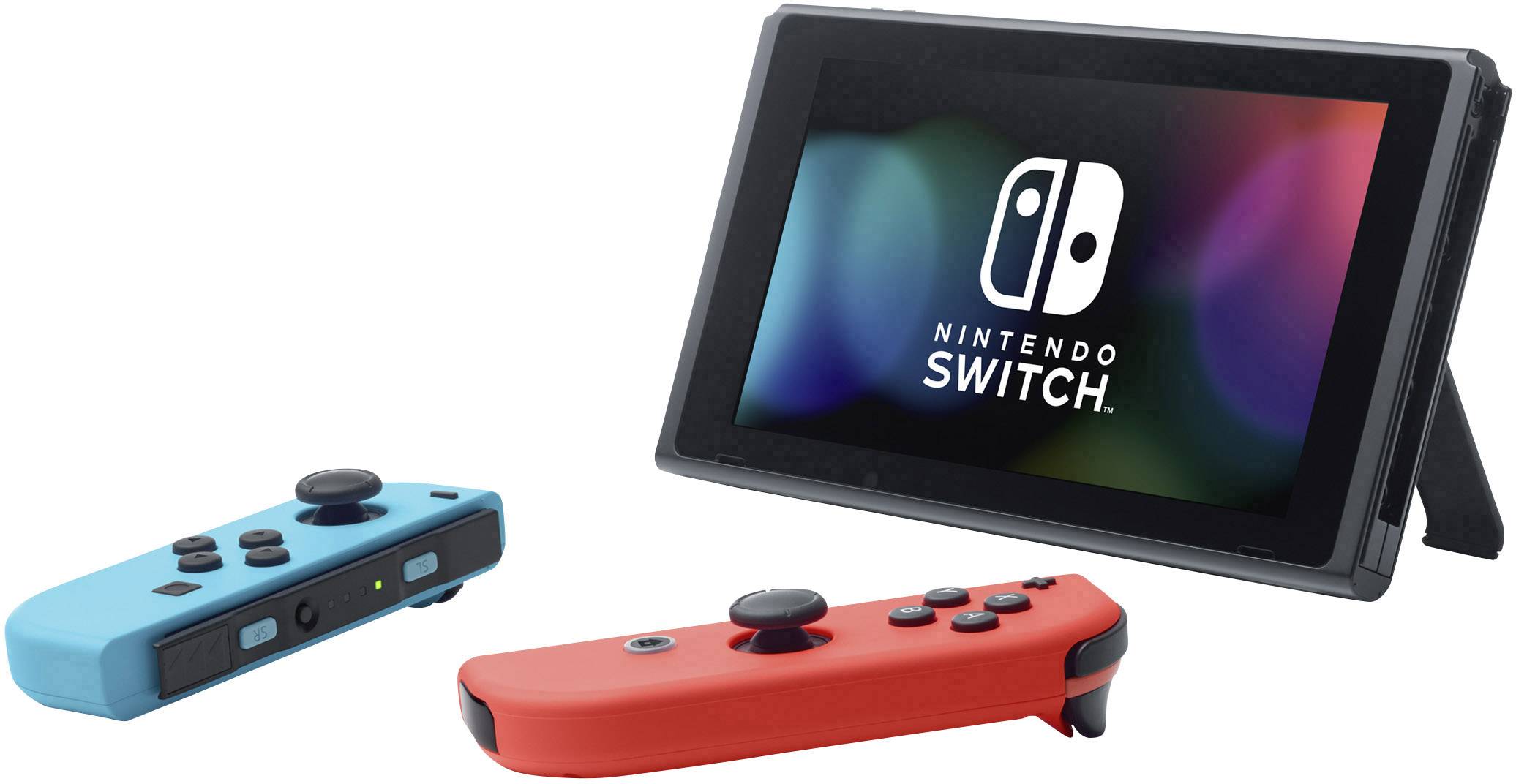 Nintendo Console Nintendo Switch gris, bleu fluorescent, rouge néon