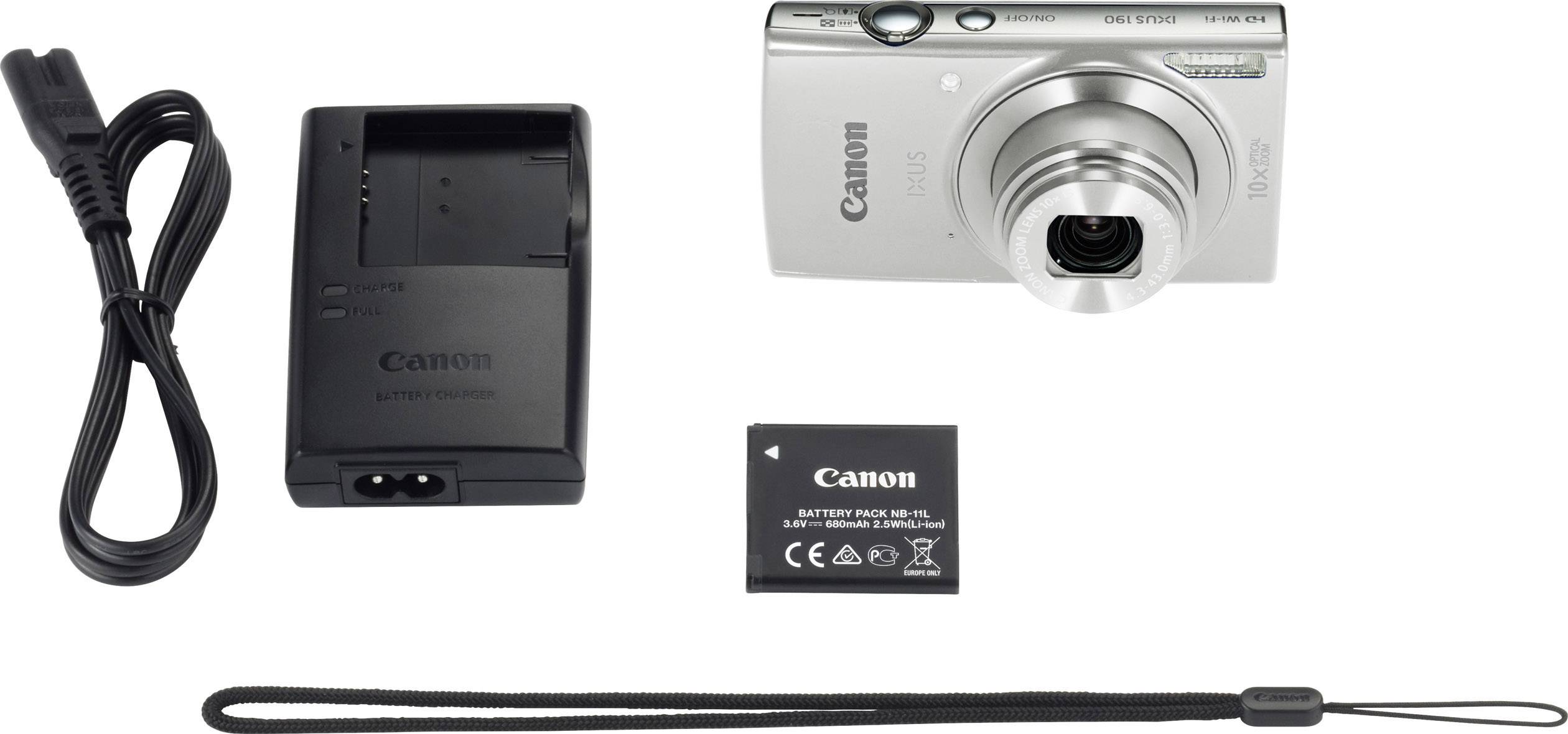 Appareil photo numérique Canon IXUS 190 1797C001AA 20 Mill. pixel Zoom optique: 10 x argent 1 pc(s)