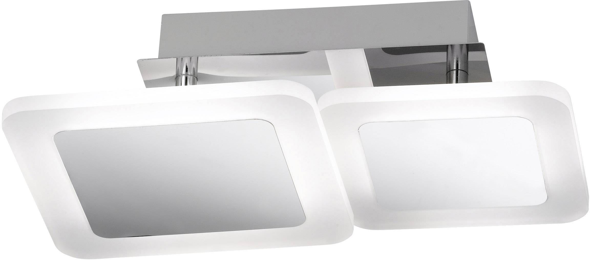 WOFI Impuls 9157.02.01.6000 Plafonnier à spot LED 16 W blanc chaud chrome