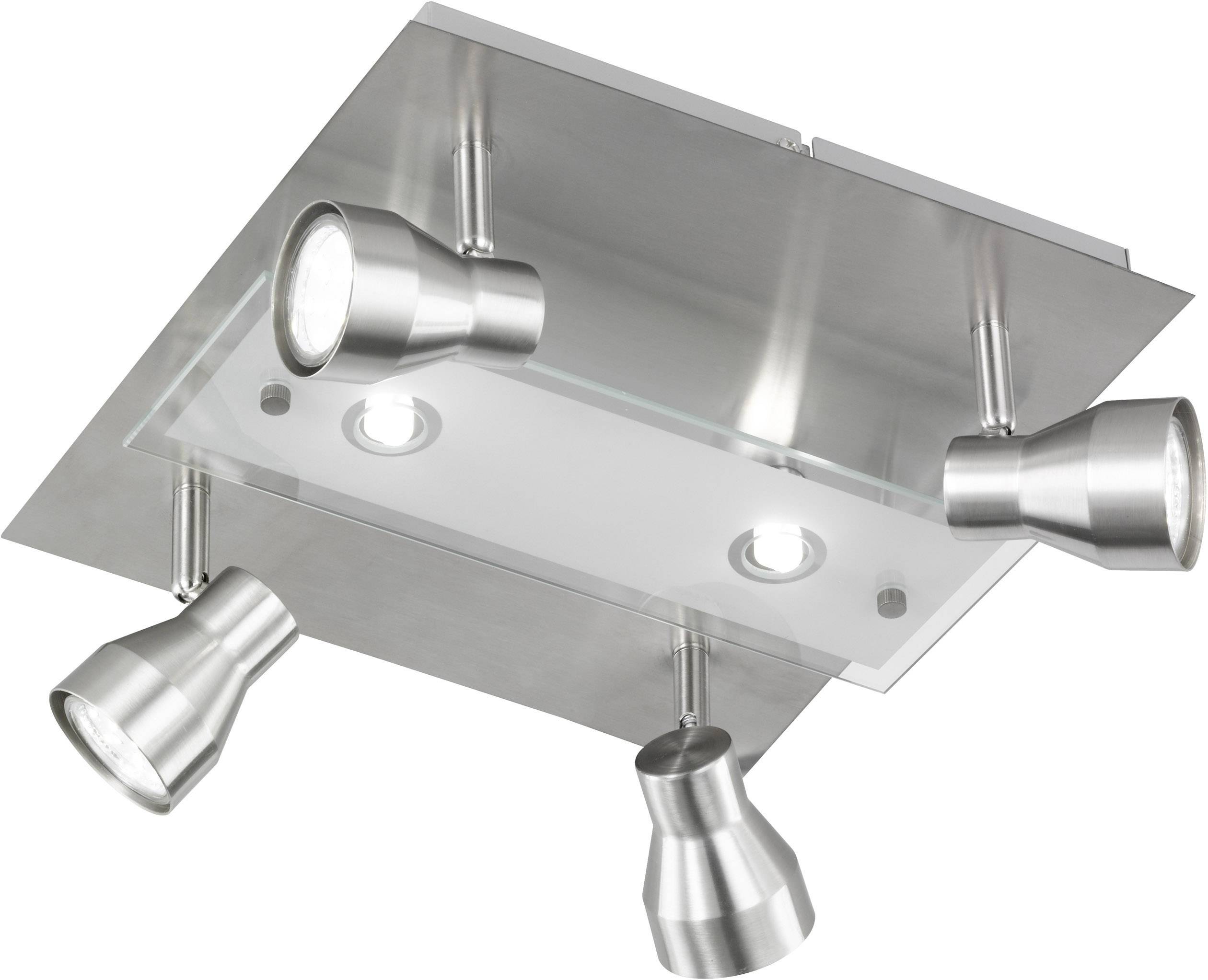 WOFI Rox 9020.06.64.6100 Spot de plafond Ampoule halogène GU10, G9 CEE 2021: F (A - G) 18 W nickel (mat)