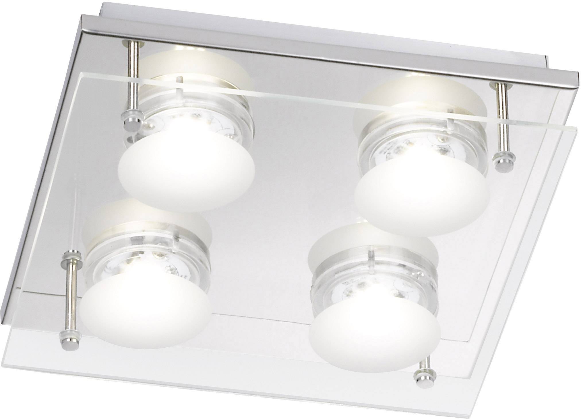 ACTION Envy 9058.04.01.6000 Plafonnier LED chrome 22 W blanc chaud