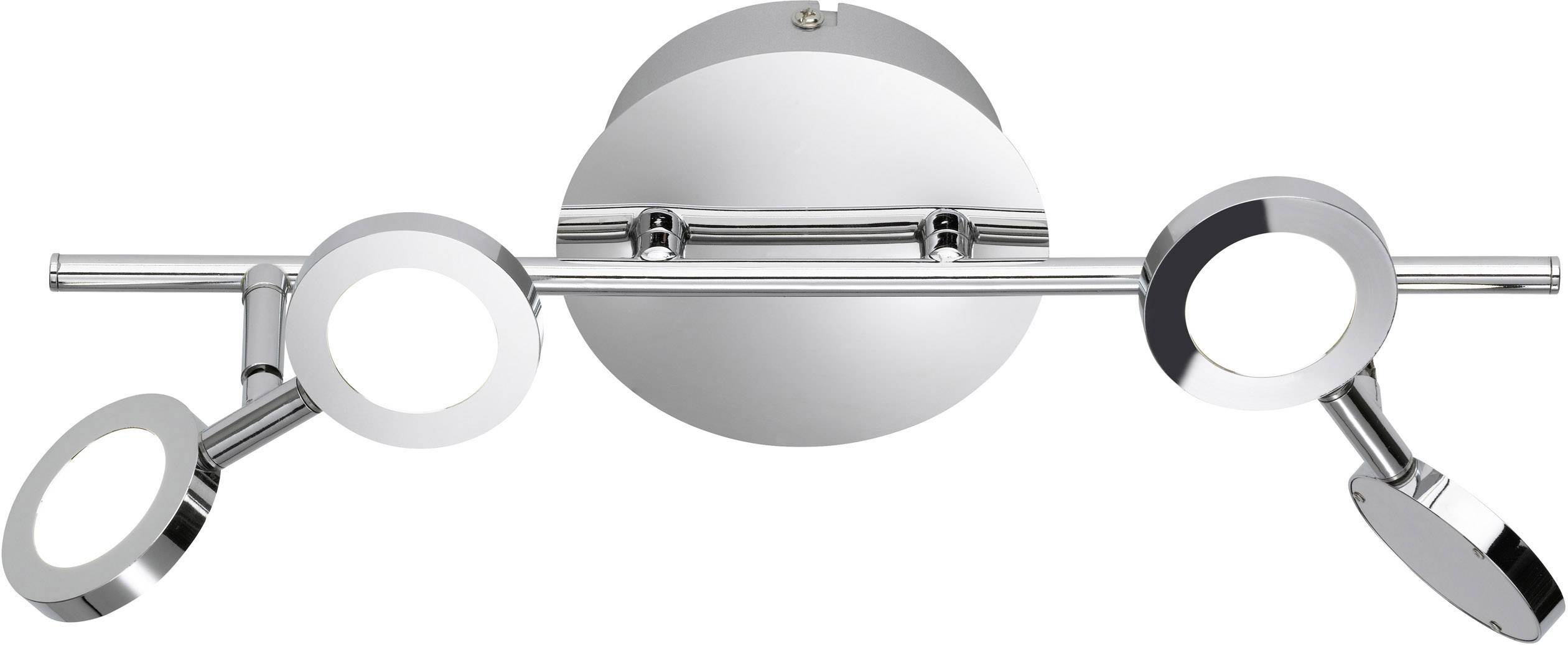 WOFI Joyce 7217.04.01.6000 Plafonnier à spot LED 8 W blanc chaud chrome