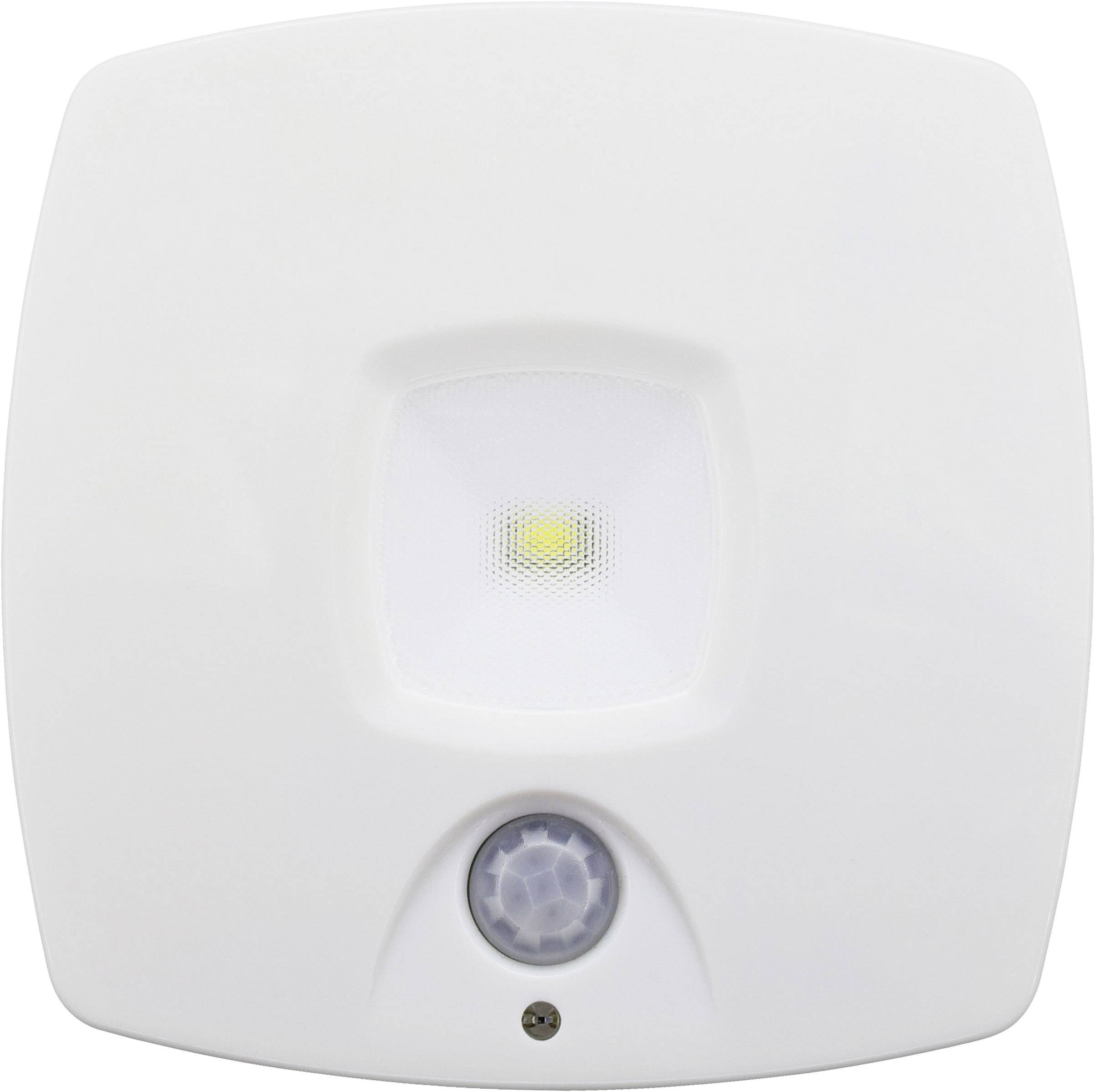 Luminaire LED blanc à détecteur de mouvement, carré, pour intérieur, idéal pour la détection de mouvement et l'allumage automatique.
