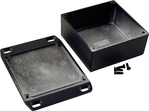 Hammond Electronics 1590YFLBK Boîtier universel 92 x 92 x 42 aluminium noir 1 pc(s)