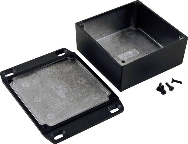 Hammond Electronics 1590WYFLBK Boîtier universel 92 x 92 x 42 aluminium noir 1 pc(s)