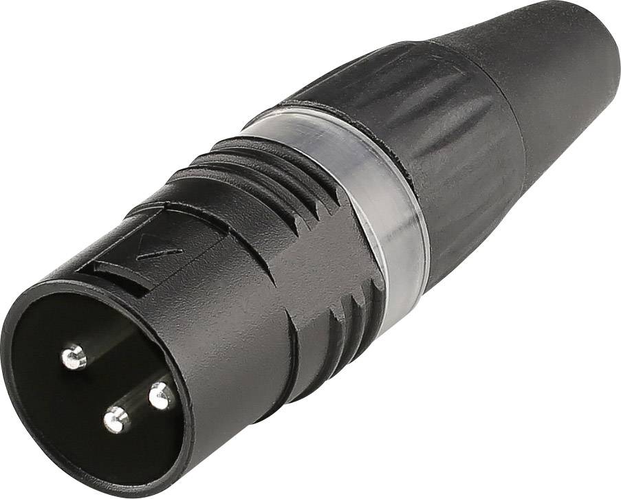XLR femelle, droit Hicon HI-X3CM-BLK Nombre de pôles: 3 noir 1 pc(s)