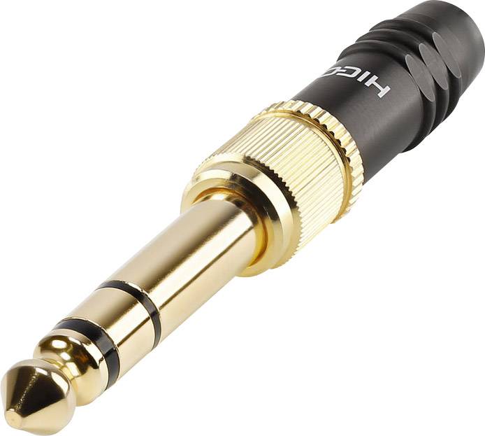 Jack 3.5 mm mâle, droit Hicon HI-J3563S Nombre de pôles: 3 noir 1 pc(s)
