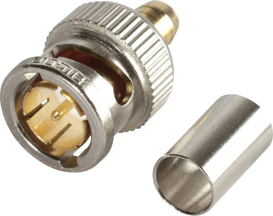 Hicon BNC1.2/5.0HD Connecteur BNC mâle, droit 75 Ω 1 pc(s)