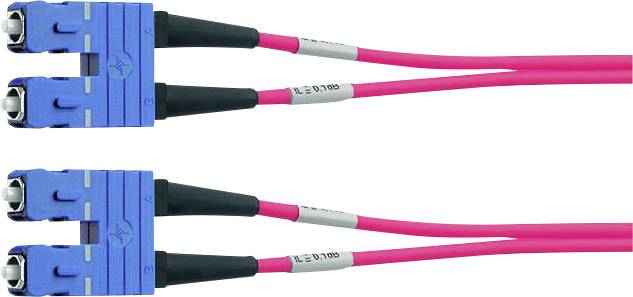 Telegärtner 100011779 fibre optique FO Câble de raccordement [1x SC mâle - 1x SC mâle] 50/125 µ Multimode OM3 1.00 m