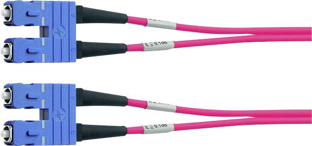 Telegärtner 100011800 fibre optique FO Câble de raccordement [1x SC mâle - 1x SC mâle] 50/125 µ Multimode OM4 2.00 m